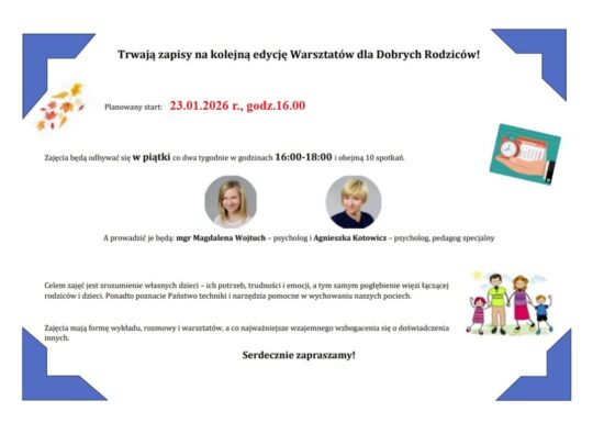 Warsztaty dla Dobrych Rodziców
