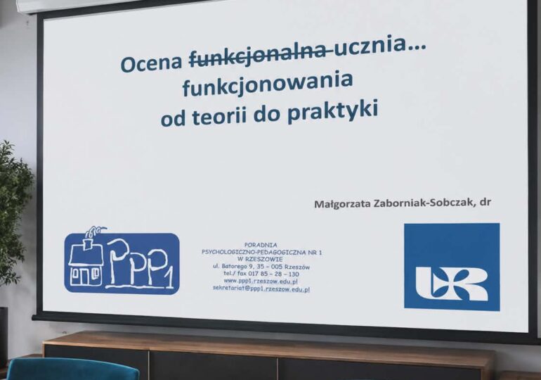 Szkolenie z zakresu „Szkolnej oceny funkcjonowania ucznia”